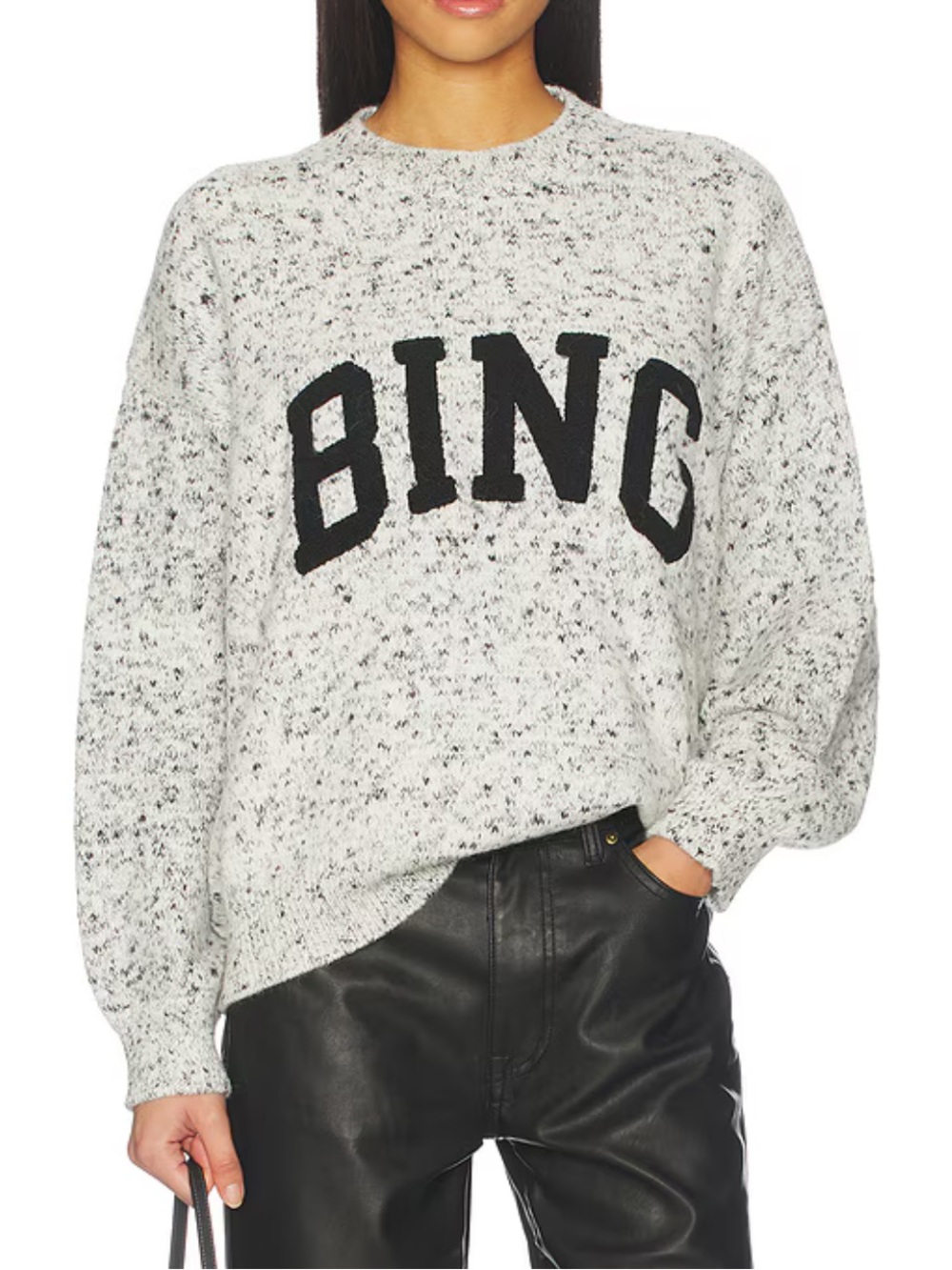 Anine Bing Sydney Crewneck Sweater NEW NWT